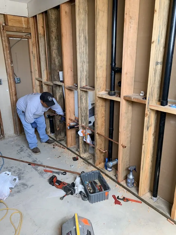 Commercial rough-in plumbing for Water Heater Replacement in Towne Point